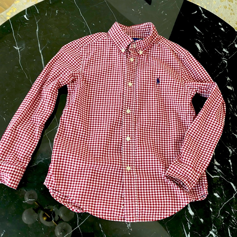 Ralph Lauren boys button up. Size 6